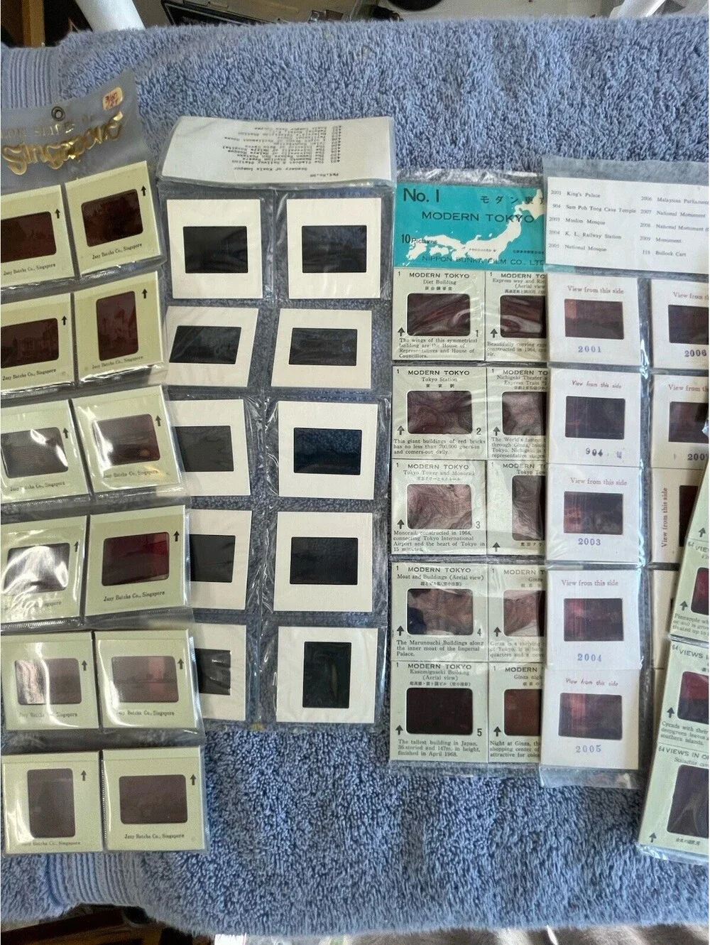 Vintage 35mm Film Slides Photo Lot- Travel, Singapore, Tokyo, Okinawa And More